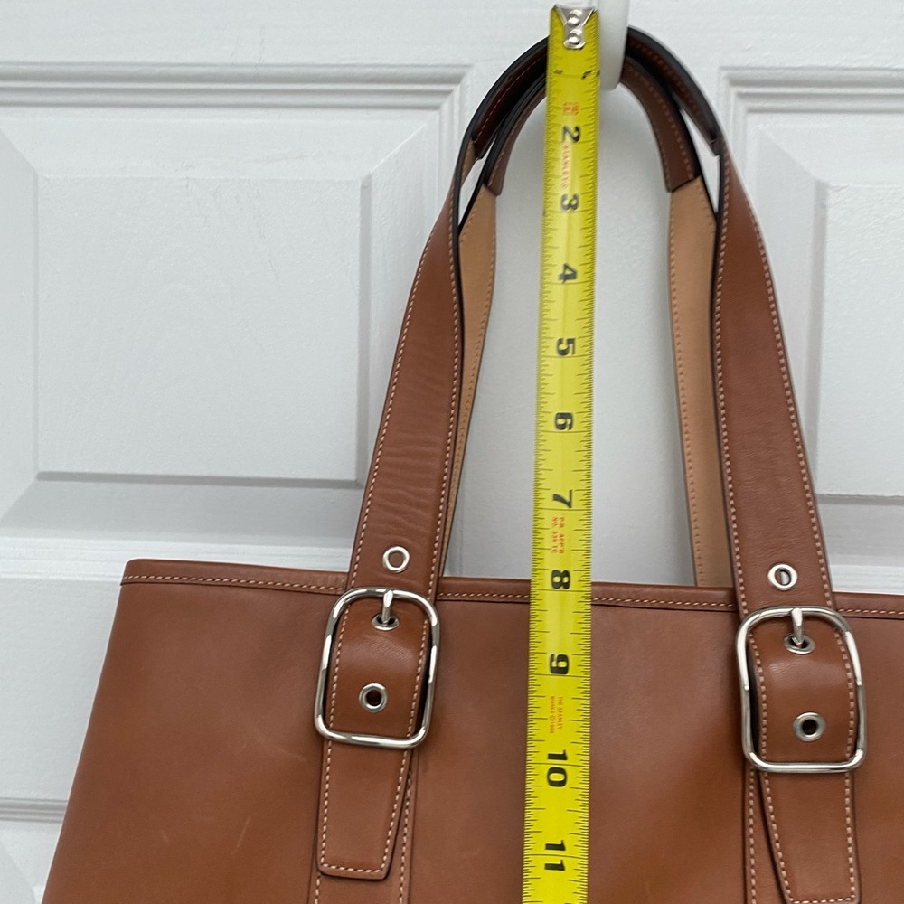 Coach Vintage Brown Leather Hampton Tote - NWOT - Picture 11 of 15